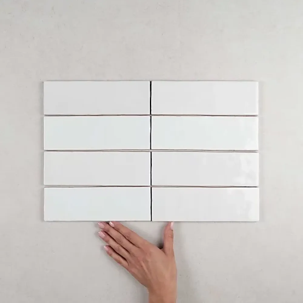Gioia Materia Faïence Pour Cuisine<Faïence Effet Zellige Blanc ARTISAN 6.5x20 White - Les Carreaux de Jean