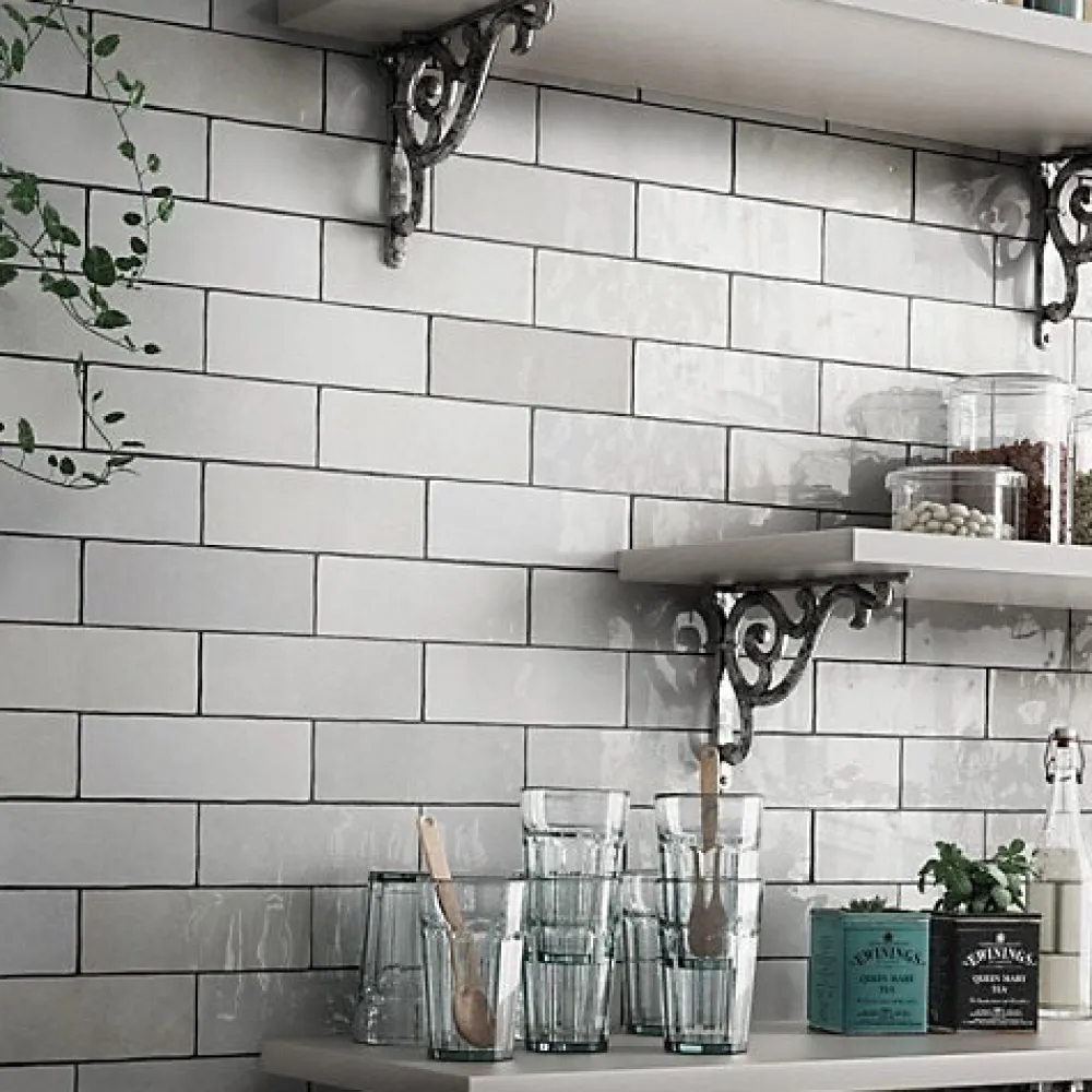 Gioia Materia Faïence Pour Cuisine<Faïence Effet Zellige Blanc ARTISAN 6.5x20 White - Les Carreaux de Jean