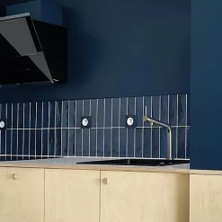 Gioia Materia Faïence Effet Zellige Bleu Nuit VILLAGE 6,5x20 Royal Blue - LES CARREAUX DE JEAN- Faïence Pour Douche|Faïence Pour Cuisine