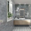 Les Carreaux De Jean  Faïence Pour Pièce À Vivre|Faïence Pour Salle De Bains<Faïence Effet Zellige Bleu CINQUE TERRE Blue 10x30cm - Les Carreaux de Jean