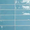 Gioia Materia Faïence Effet Zellige Bleu VILLAGE 6,5x20 Azure Blue - LES CARREAUX DE JEAN- Faïence Pour Douche|Faïence Pour Salle De Bains