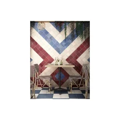 Gioia Materia Faïence Effet Zellige Bordeaux ARTISAN 6.5x20 Burgundy - Les Carreaux de Jean- Faïence Pour Douche|Faïence Pour Cuisine