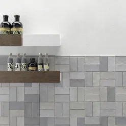 Les Carreaux De Jean  Faïence Pour Cuisine<Faïence Effet Zellige Gris FEZ Brillant 6,2x12,5 Grey - Les Carreaux de Jean