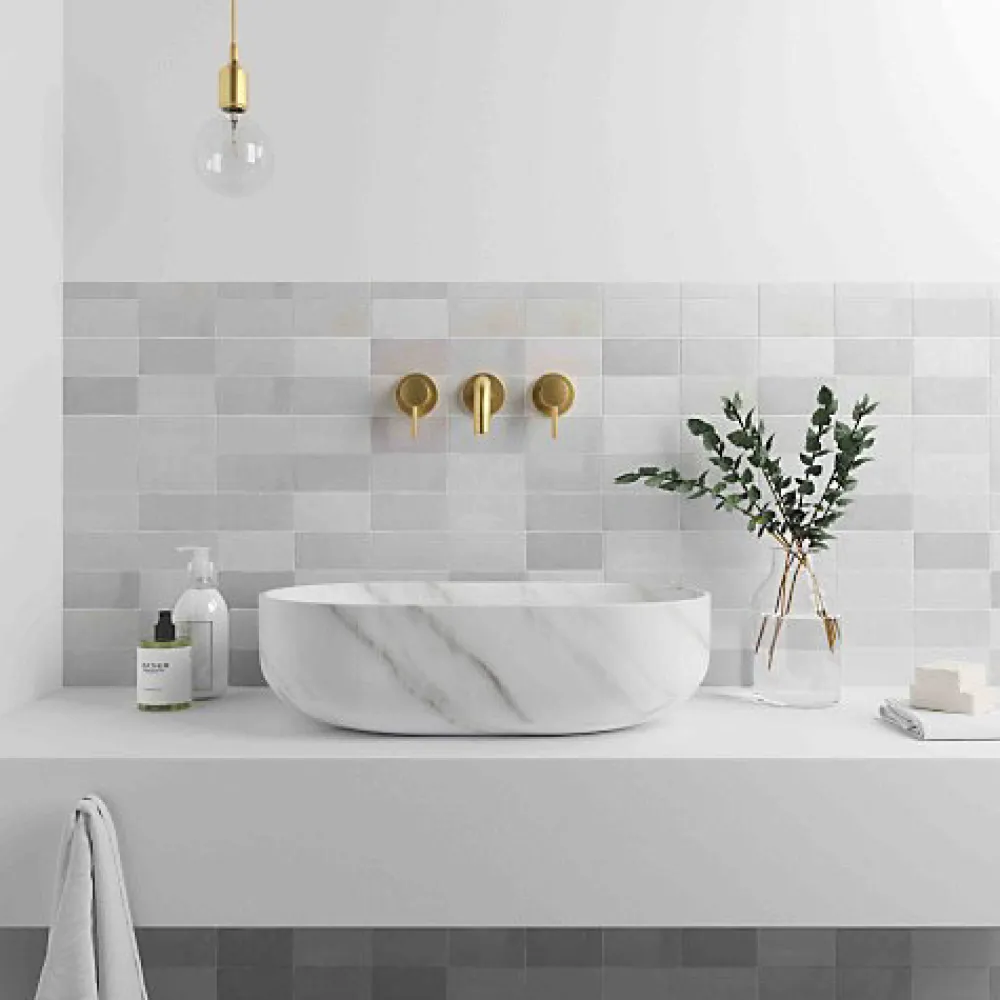 Les Carreaux De Jean Faïence Pour Cuisine<Faïence Effet Zellige Gris FEZ Brillant 6,2x12,5 Grey - Les Carreaux de Jean