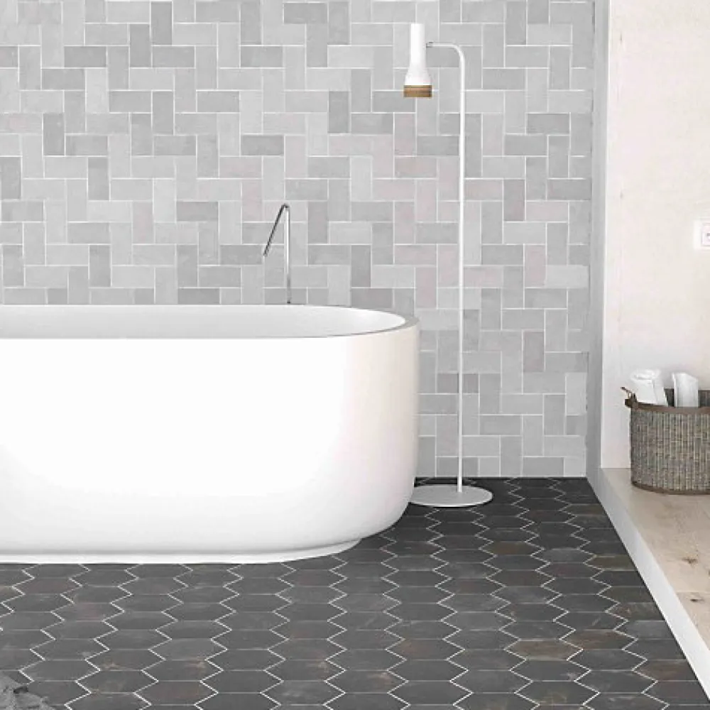 Les Carreaux De Jean Faïence Pour Cuisine<Faïence Effet Zellige Gris FEZ Brillant 6,2x12,5 Grey - Les Carreaux de Jean