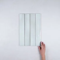 Gioia Materia Faïence Effet Zellige MANACOR 6,5x40 mint - Les Carreaux de Jean- Faïence Pour Salle De Bains|Faïence Pour Cuisine