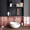 Gioia Materia Faïence Pour Douche|Faïence Pour Cuisine<Faïence Effet Zellige Rose ARTISAN 6.5x20 Rose - Les Carreaux de Jean