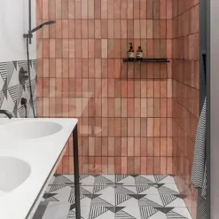 Gioia Materia Faïence Pour Douche|Faïence Pour Cuisine<Faïence Effet Zellige Rose ARTISAN 6.5x20 Rose - Les Carreaux de Jean