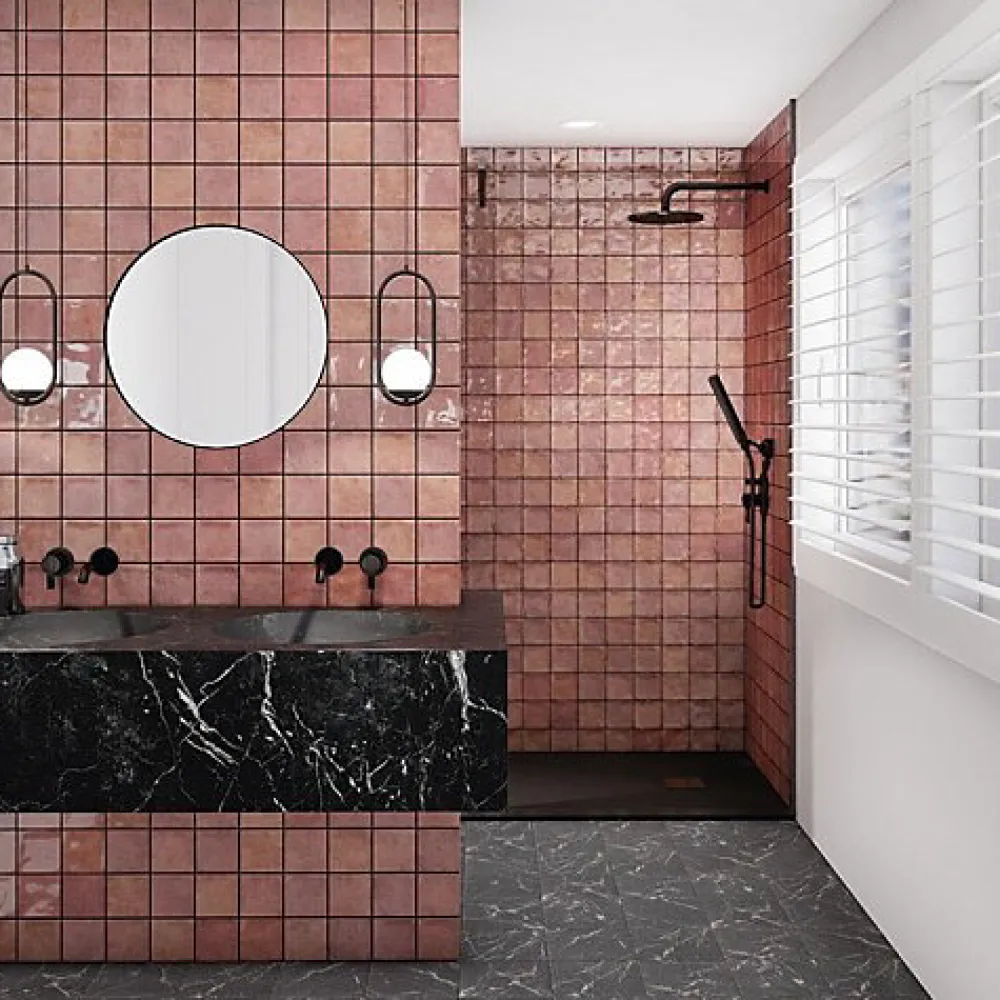 Reflex Boutique Faïence Pour Douche|Faïence Pour Cuisine<Faïence Effet Zellige Rouge CHAOUEN 10x10 Carmine - Les Carreaux de Jean