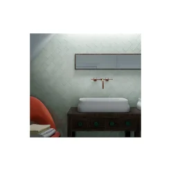 Gioia Materia Faïence Pour Pièce À Vivre|Faïence Pour Cuisine<Faïence Effet Zellige Vert d'eau VILLAGE 6,5x20 Mint - LES CARREAUX DE JEAN