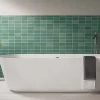 Les Carreaux De Jean  Faïence Effet Zellige Vert FEZ Mat 6,2x12,5 Emerald - Les Carreaux de Jean- Faïence Pour Salle De Bains