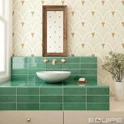 Gioia Materia Faïence Effet Zellige Vert VILLAGE 6,5x20 Esmerald Green - LES CARREAUX DE JEAN- Faïence Pour Salle De Bains|Faïence Pour Douche