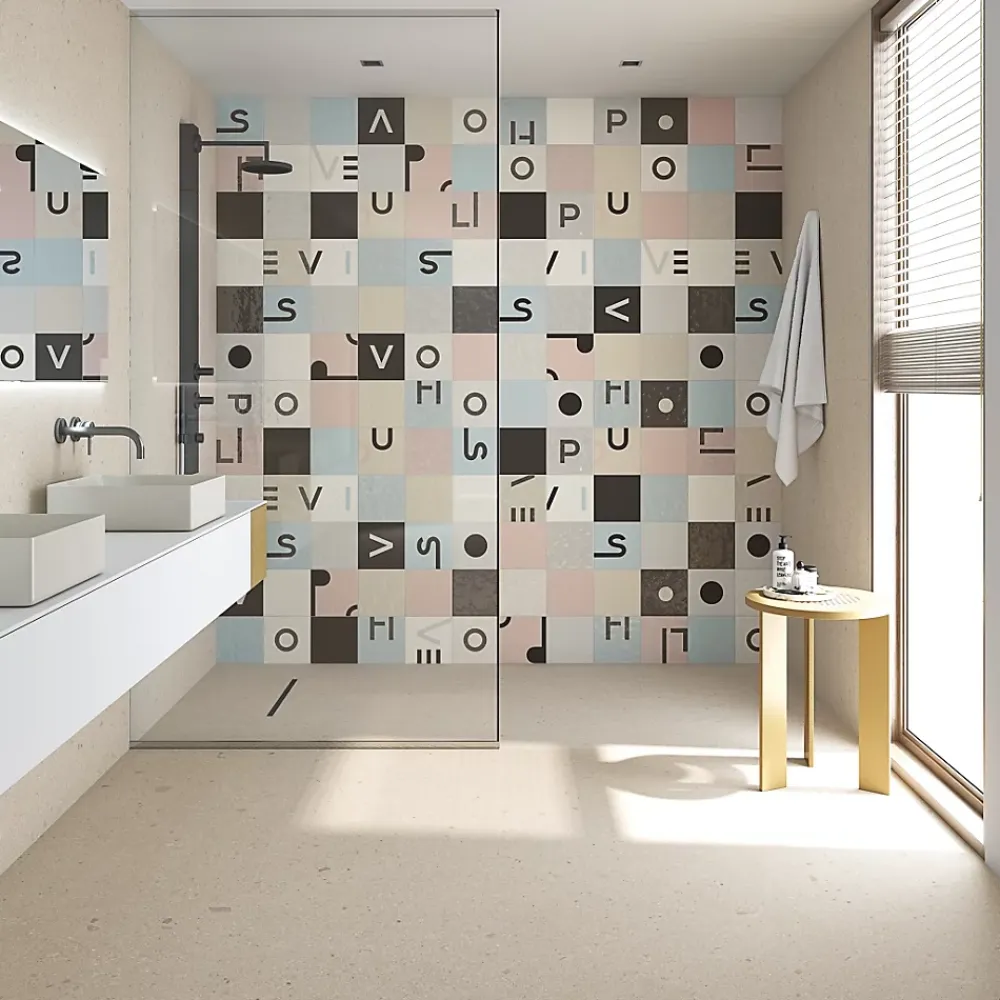 Vives Faïence Pour Wc|Faïence Unie<Faïence Filippo Soul Grinyon Coral Oro 20 x 20cm ( vendu par boite de 1 m² )