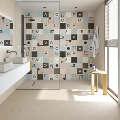 Vives Faïence Filippo Soul Grinyon Grafito Oro 20 x 20cm ( vendu par boite de 1 m² )- Faïence Pour Wc|Faïence Pour Pièce À Vivre