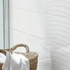 GoodHome Faïence murale blanc brillant lisse L.60 x l.20 cm x ép.8,3 mm, Plain- Carrelage Mural Uni|Carrelage Mural Pour Douche
