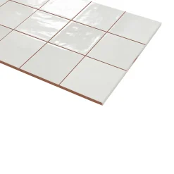 Ecoceramic Faïence murale blanc brillant texturé L.60 x l.31,6 cm x ép.9 mm, Soul- Faïence Unie|Faïence Pour Wc
