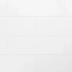 GoodHome Faïence Unie|Faïence Pour Douche<Faïence murale blanc mat L.90 x l.30 cm x ép.8,7 mm, Aragone