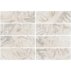 Faïence Effet Béton|Carrelage Mural Effet Béton<Faïence murale décor effet béton beige cream satin L.90 x l.30 cm x ép.10 mm, Brush