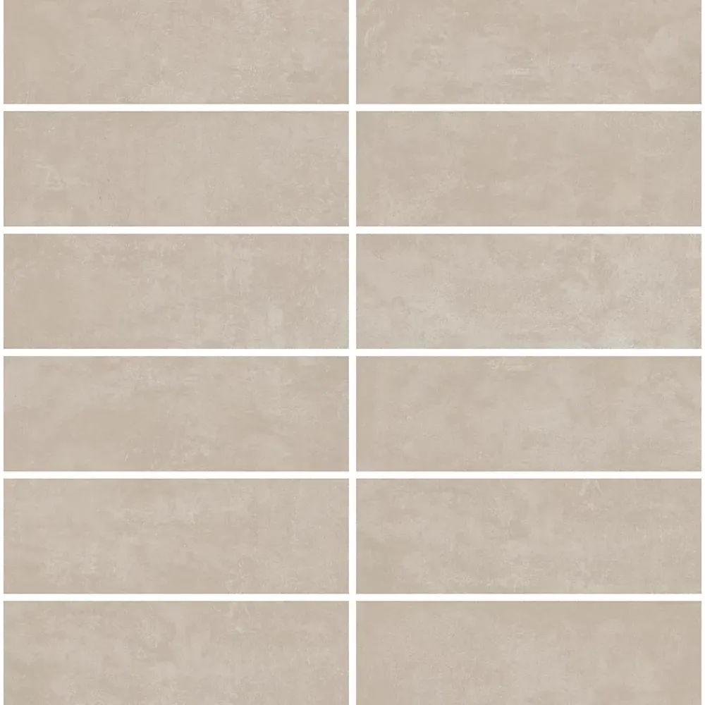 Faïence murale effet béton marron taupe satin L.90 x l.30 cm x ép.10 mm, Brush- Faïence Pour Douche|Faïence Effet Béton