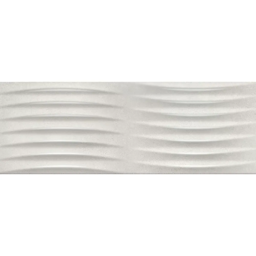 Baldocer Faïence murale effet béton gris clair mat décor vague L.90 x l.30 cm x ép.10,5 mm, Unik- Faïence Effet Béton|Faïence Pour Douche