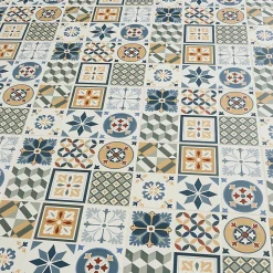 GoodHome Carrelage Mural Pour Wc|Faïence Effet Carreaux De Ciment<Faïence murale effet carreaux de ciment tons beiges et bleus L.60 x l.20 cm x ép.8,3 mm, Konkrete