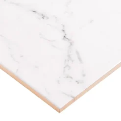 GoodHome Carrelage Mural Pour Douche|Carrelage Mural Pour Wc<Faïence murale effet marbre blanc L.60 x l.20 cm x ép.9,4 mm, Aruma