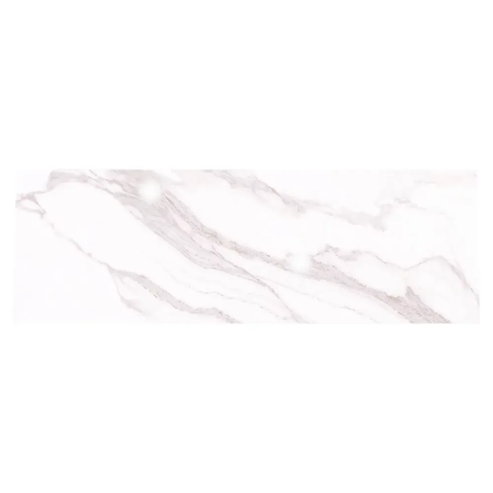 GoodHome Faïence Effet Marbre|Carrelage Mural Pour Wc<Faïence murale effet marbre blanc brillant L.90 x l.30 cm x ép.8,7 mm, Oazis