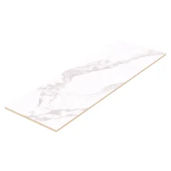 GoodHome Faïence Effet Marbre|Carrelage Mural Pour Wc<Faïence murale effet marbre blanc brillant L.90 x l.30 cm x ép.8,7 mm, Oazis