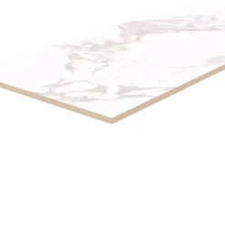 GoodHome Faïence Effet Marbre|Carrelage Mural Pour Wc<Faïence murale effet marbre blanc brillant L.90 x l.30 cm x ép.8,7 mm, Oazis
