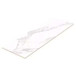 GoodHome Faïence Effet Marbre|Carrelage Mural Effet Marbre<Faïence murale effet marbre blanc mat L.90 x l.30 cm x ép.8,7 mm, Oazis