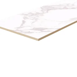 GoodHome Faïence Effet Marbre|Carrelage Mural Effet Marbre<Faïence murale effet marbre blanc mat L.90 x l.30 cm x ép.8,7 mm, Oazis