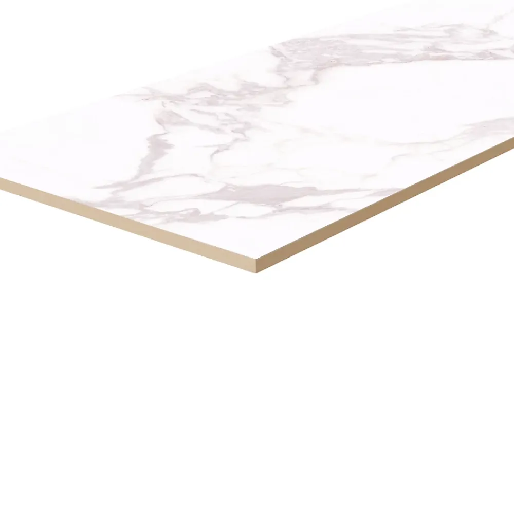 GoodHome Faïence Effet Marbre|Carrelage Mural Effet Marbre<Faïence murale effet marbre blanc mat L.90 x l.30 cm x ép.8,7 mm, Oazis
