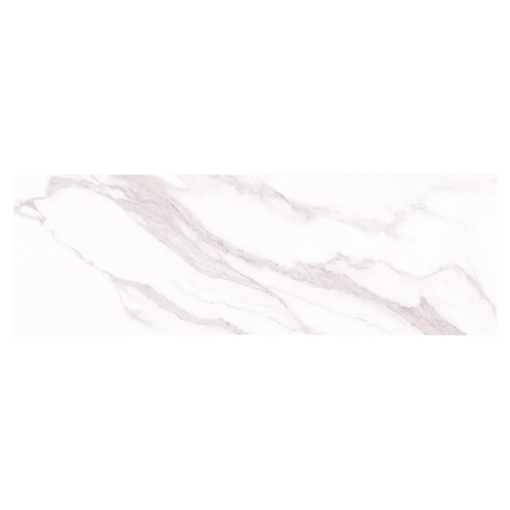 GoodHome Faïence Effet Marbre|Carrelage Mural Effet Marbre<Faïence murale effet marbre blanc mat L.90 x l.30 cm x ép.8,7 mm, Oazis