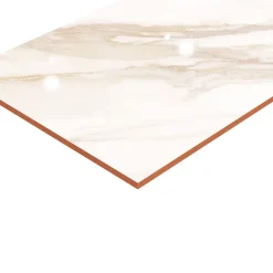 GoodHome Faïence murale effet marbre blanc et doré brillant L.60 x l.20 cm x ép.9,4 mm, Aruma- Faïence Effet Marbre|Carrelage Mural Pour Douche