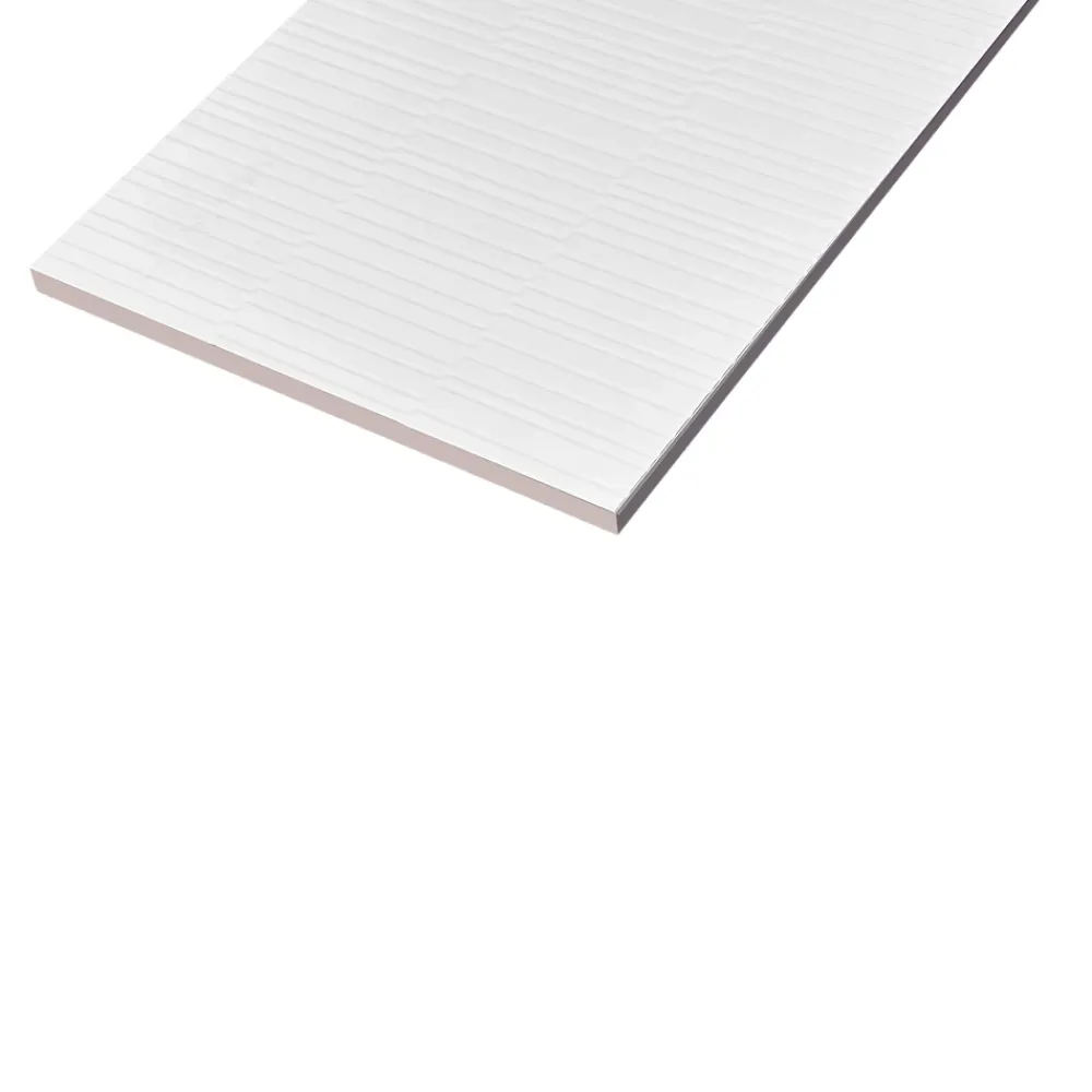 GoodHome Faïence murale effet origami blanc L.90 x l.30 cm x ép.10,5 mm, Aragone- Carrelage Mural Pour Douche|Carrelage Mural Pour Cuisine
