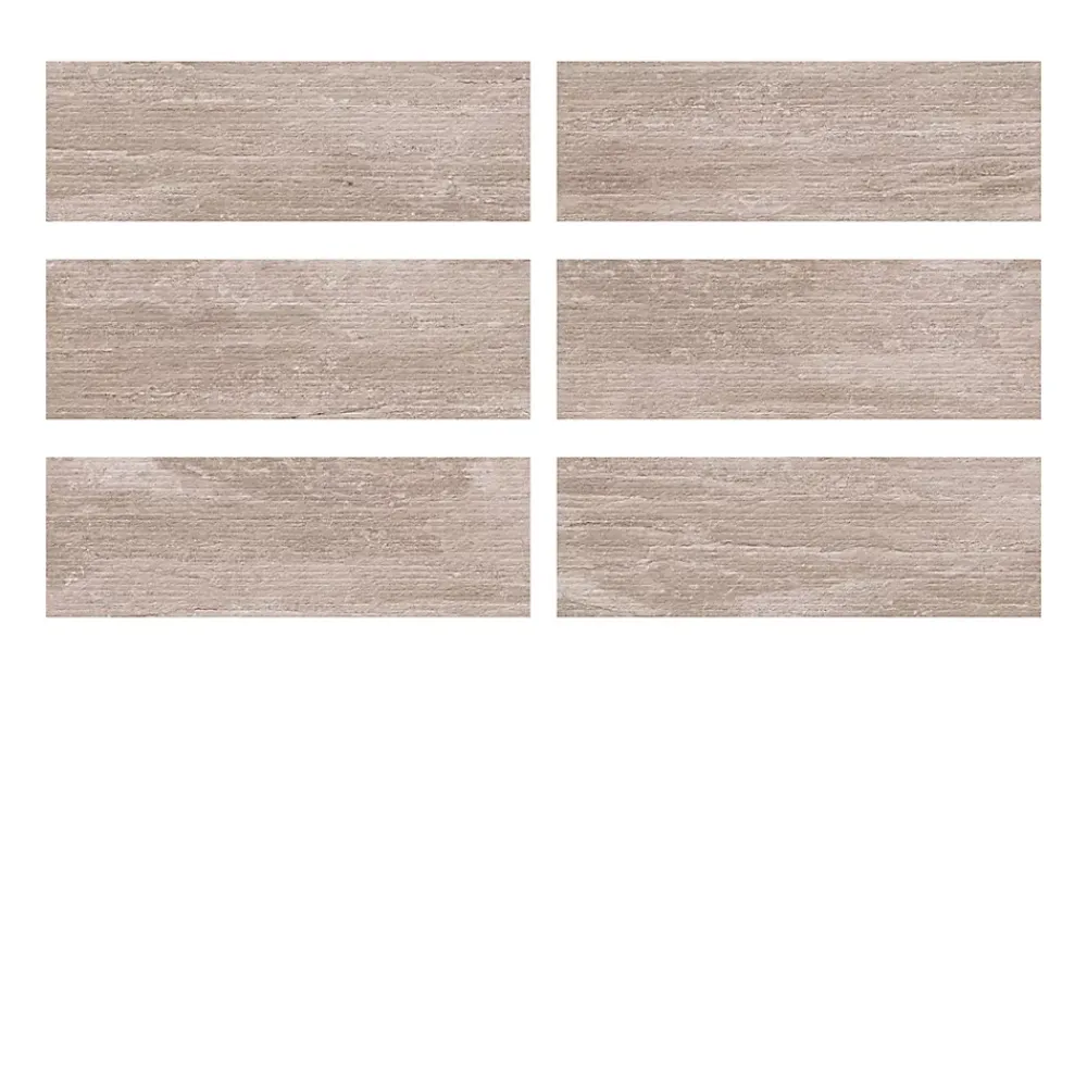 Ecoceramic Faïence murale effet pierre beige mat décor texturé L.60 x l.20 cm x ép.9,5 mm, Althea- Faïence Effet Pierre|Carrelage Mural Pour Douche