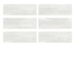 Ecoceramic Faïence Effet Pierre|Carrelage Mural Pour Pièce À Vivre<Faïence murale effet pierre blanc mat L.60 x l.20 cm x ép.9,5 mm, Althea