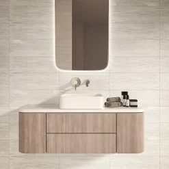 Ecoceramic Faïence murale effet pierre blanc mat décor texturé L.60 x l.20 cm x ép.9,5 mm, Althea- Faïence Effet Pierre|Faïence Pour Douche
