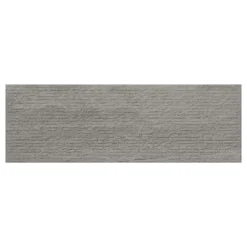 Ecoceramic Faïence Effet Pierre|Carrelage Mural Effet Pierre<Faïence murale effet pierre gris mat décor texturé L.60 x l.20 cm x ép.9,5 mm, Althea