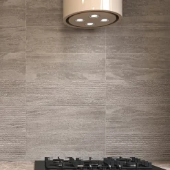 Ecoceramic Faïence Effet Pierre|Carrelage Mural Effet Pierre<Faïence murale effet pierre gris mat décor texturé L.60 x l.20 cm x ép.9,5 mm, Althea