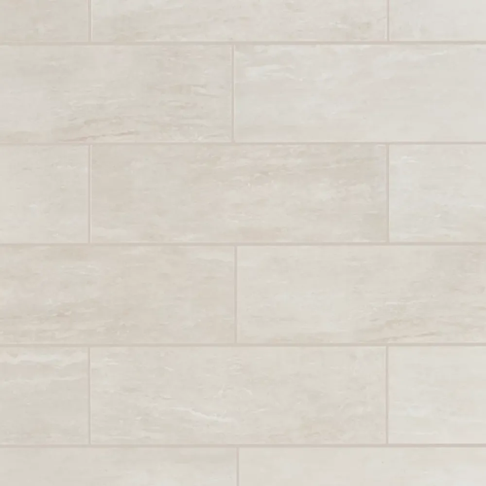 GoodHome Faïence murale effet travertin ivoire mat L.60 x l.20 cm x ép.9,4 mm, Soft Travertin- Carrelage Mural Pour Wc|Faïence Effet Pierre
