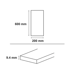 GoodHome Faïence murale effet travertin ivoire mat L.60 x l.20 cm x ép.9,4 mm, Soft Travertin- Carrelage Mural Pour Wc|Faïence Effet Pierre