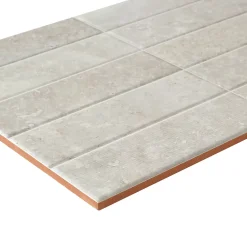Alaplana Faïence Pour Douche|Faïence Effet Pierre<Faïence murale en terre cuite effet pierre gris décor mat L.60 x l.30 cm x ép.8,5 mm, Nor