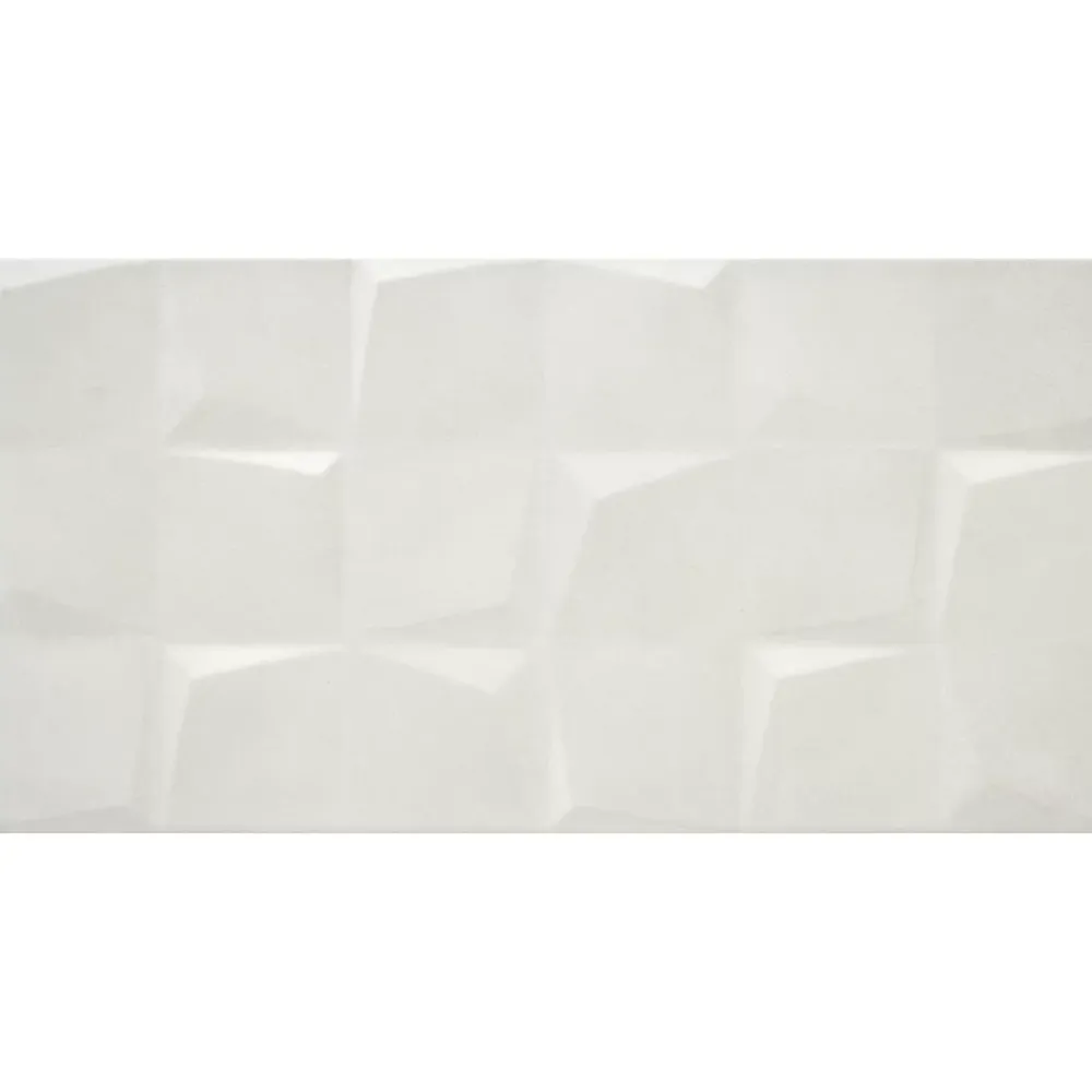 Alaplana Faïence Effet Béton|Carrelage Mural Pour Douche<Faïence murale en terre cuite effet béton décor blanc mat L.60 x l.30 cm x ép.8,5 mm, Taris