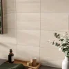 Alaplana Faïence murale en terre cuite effet pierre beige mat L.40 x l.25 cm x ép.8,5 mm, Queens- Faïence Effet Pierre|Faïence Pour Douche