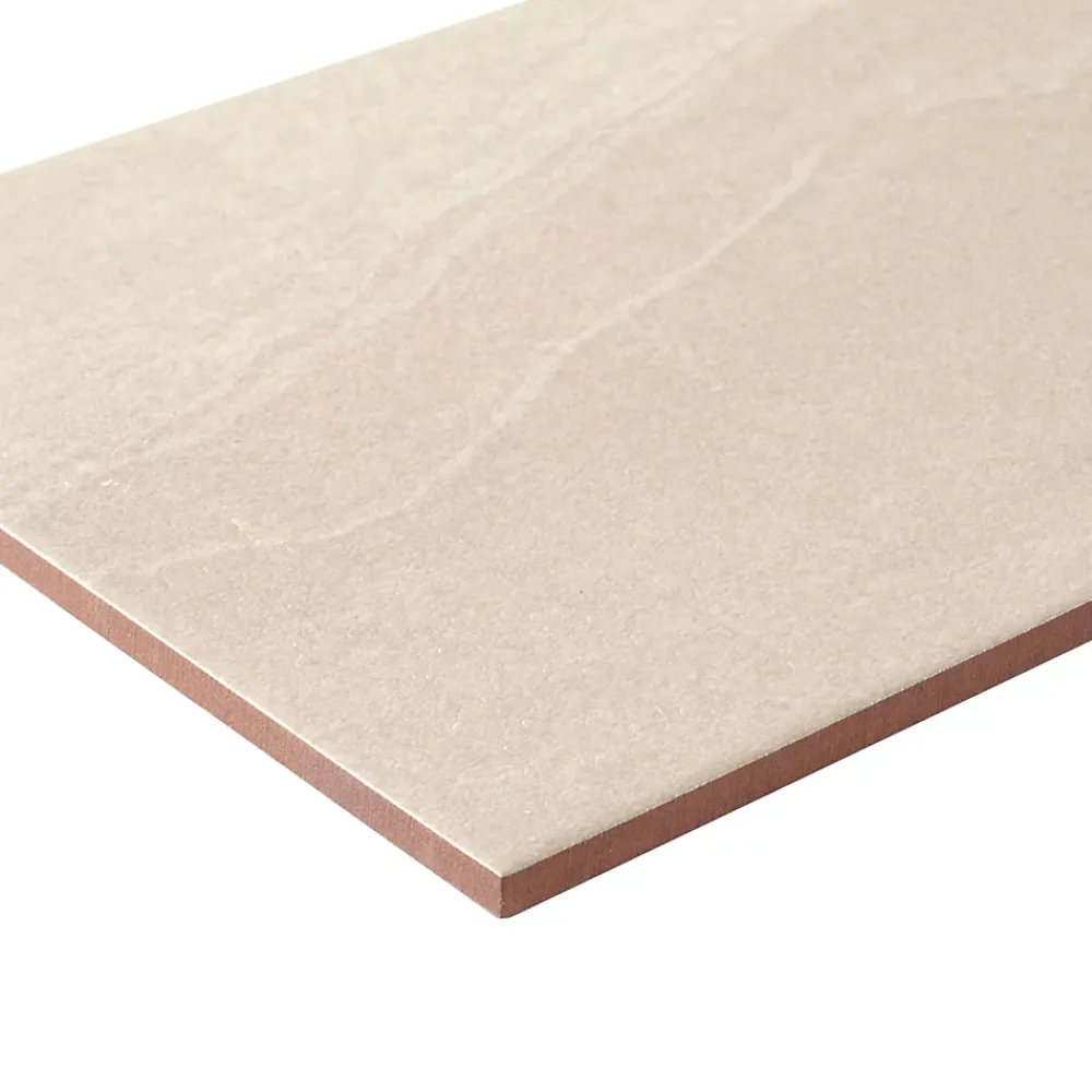 Alaplana Faïence murale en terre cuite effet pierre beige mat L.40 x l.25 cm x ép.8,5 mm, Queens- Faïence Effet Pierre|Faïence Pour Douche