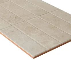 Alaplana Faïence Effet Pierre|Carrelage Mural Effet Pierre<Faïence murale en terre cuite effet pierre décor beige mat L.60 x l.30 cm x ép.8,5 mm, Nor
