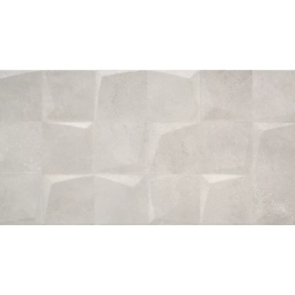 Alaplana Faïence murale en terre cuite effet béton décor gris mat L.60 x l.30 cm x ép,8.5 mm, Taris- Faïence Effet Béton|Carrelage Mural Effet Béton