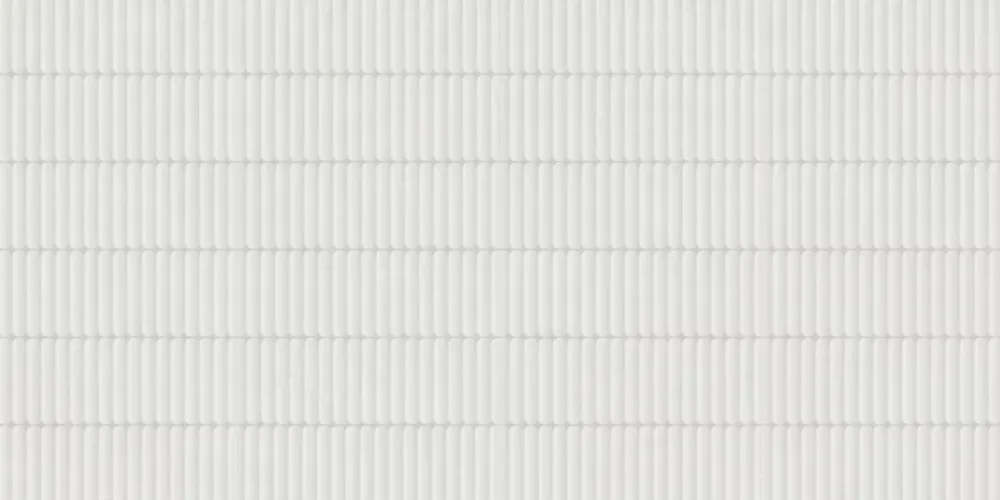 Faïence murale intérieur blanc mat effet cannelures L.90 x l.30 cm x ép.10,8 mm, Astor- Carrelage Mural Pour Douche|Carrelage Mural Pour Cuisine