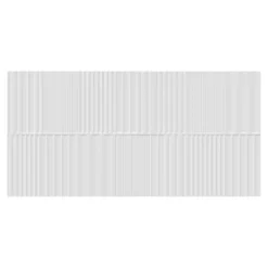 GoodHome Faïence Unie|Faïence Pour Wc<Faïence murale intérieur blanc brillant à motif L.60 x l.30 cm x ép.7 mm, Colville